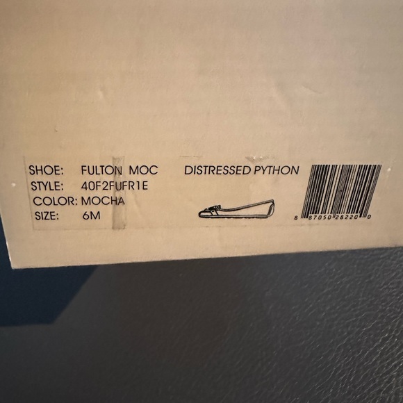 Michael Kors shoes, distressed python leather, mocha colour, size 6 - Picture 6 of 8